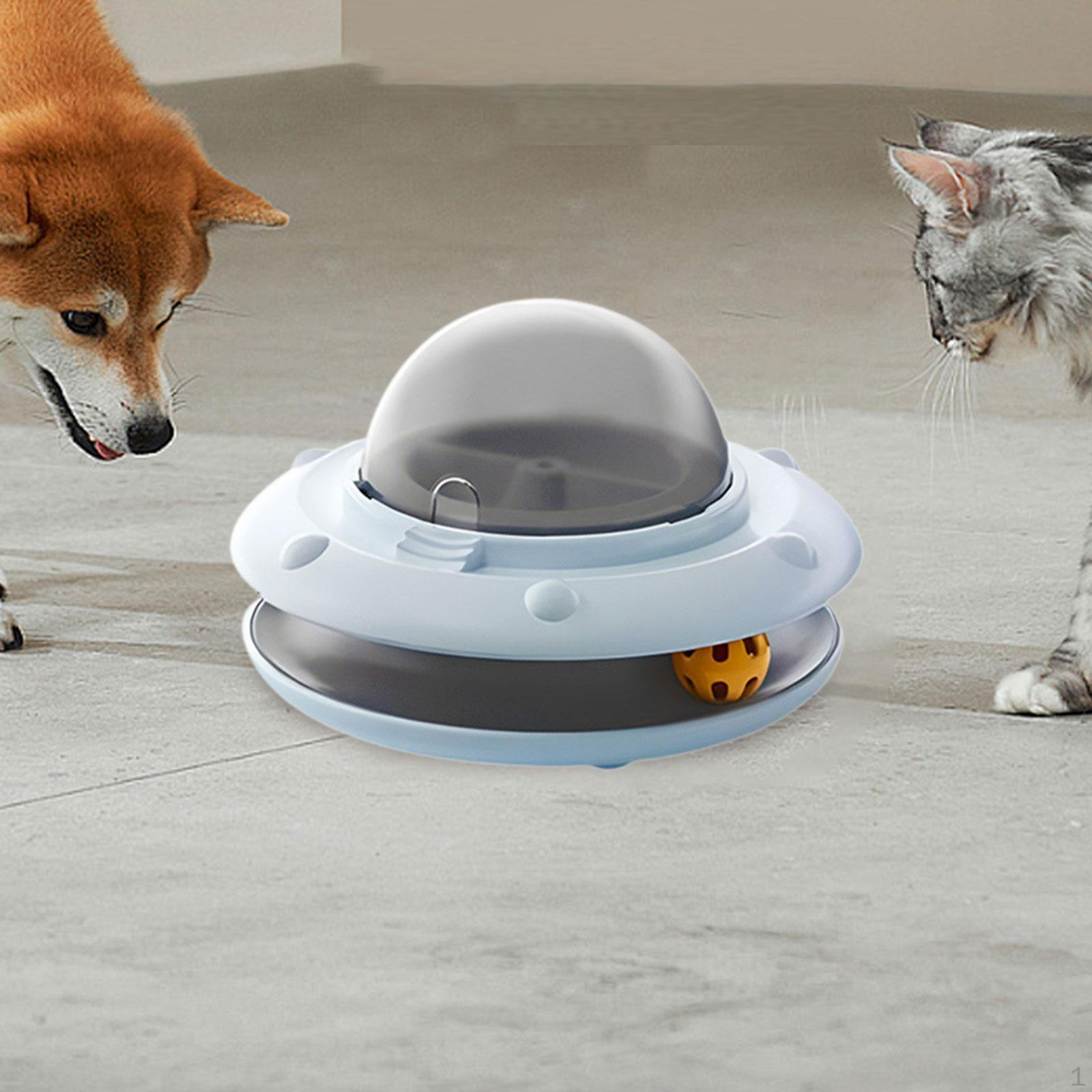 

Игрушка-пазл для кошек и собак, Электрический диспенсер лакомств для использования в помещении синий