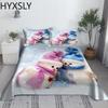 Christmas Snowman Bed Sheet Set Santa Claus 3D Carton Polyester Bed Flat Sheet With Pillowcase Kids Bedding 2/3pcs Modern Design