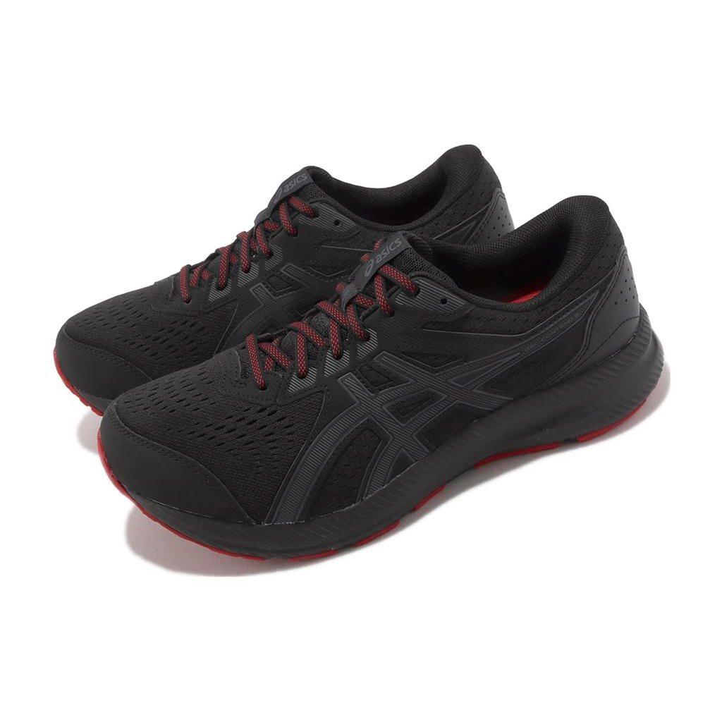 Asics Gel Contend 8 4E Wide Black Red Men Sneakers Graphite-Grey 1011B679-001
