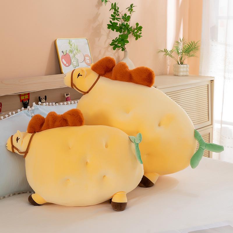 Golden Potato Plush Pillow Toy - Bedroom Sofa Chair Backrest 