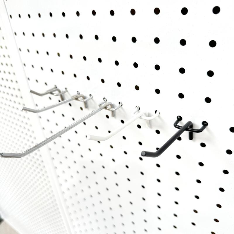 5Pcs Metal Universal Mesh Panel Hooks Retail Shop Mesh Stall Hangers Wall Hook Coat Bag Supermarket Shelf Hook