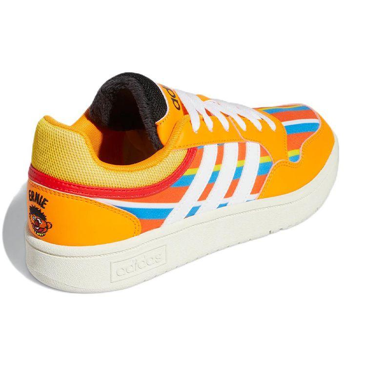 Adidas Neo Hoops 3.0 Sesame Street Collaboration Casual Low-Top Sneakers Unisex Sneakers Orange GX3703