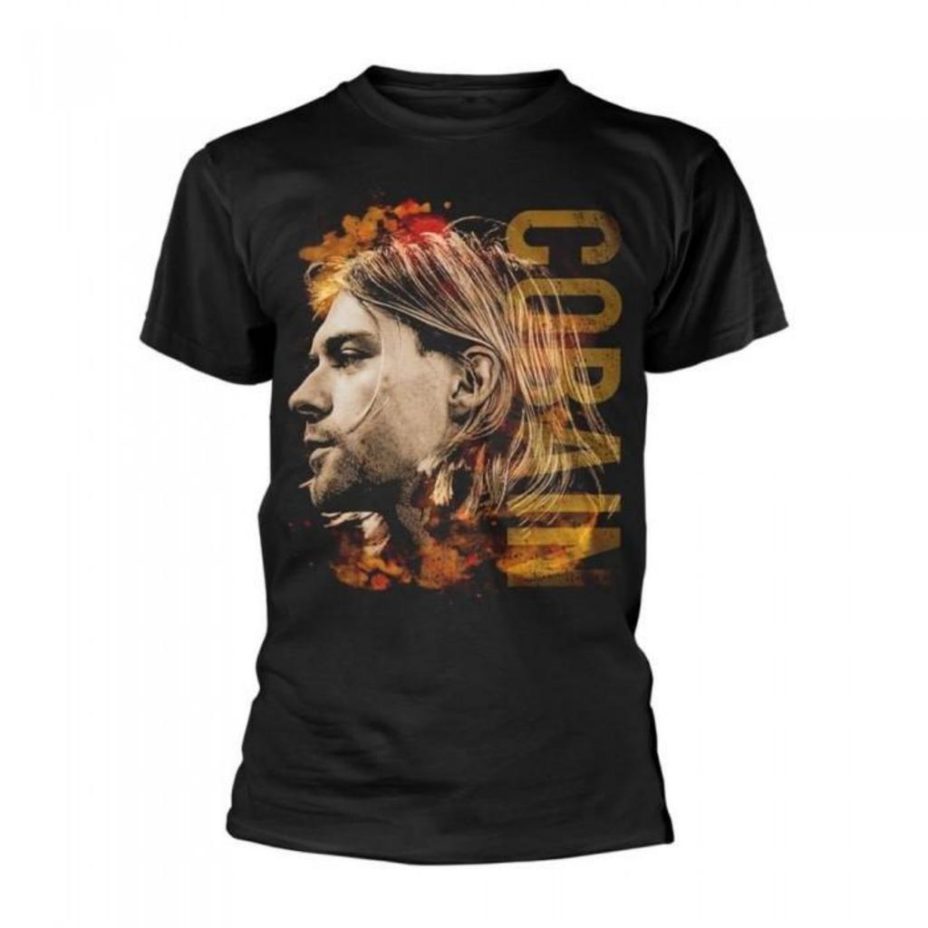 Kurt Cobain Unisex Adult Side Photo T-Shirt