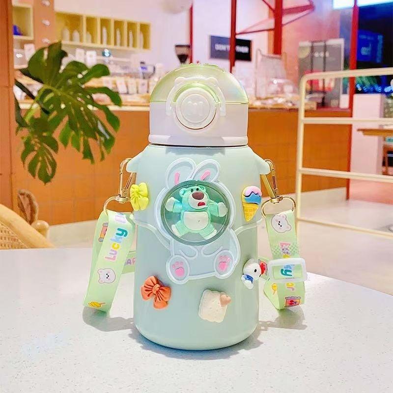 Thermos Cup Girls High Value 316 Double Drinking Cup Cute Student School Special Big Belly Cup Children's Kettle