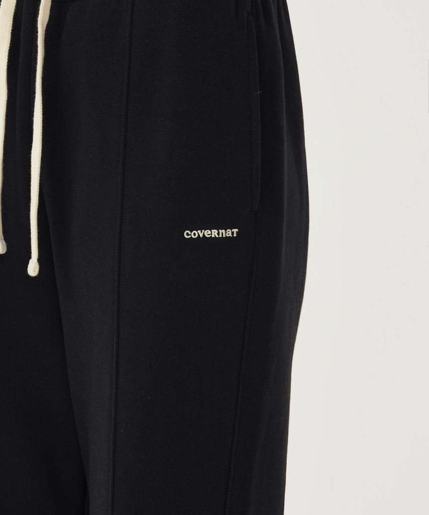 COVERNAT WOMAN Semi Bootcut Sweatpants Black