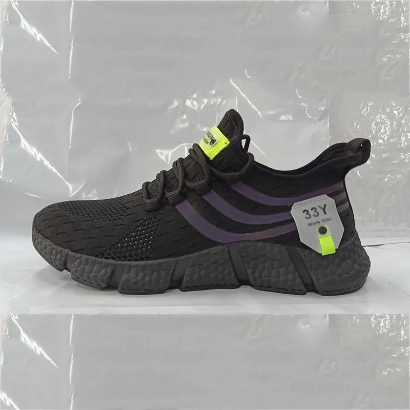 Men's Sneakers Mesh Breathable Running Shoes Male Light Non-slip Classic Sports Casual White Shoes Female Couple Tenis Masculino