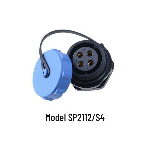WEIPU SP21 Waterproof Aviation Plug, 2-12 Pin Male Connector with Rear Nut Socket