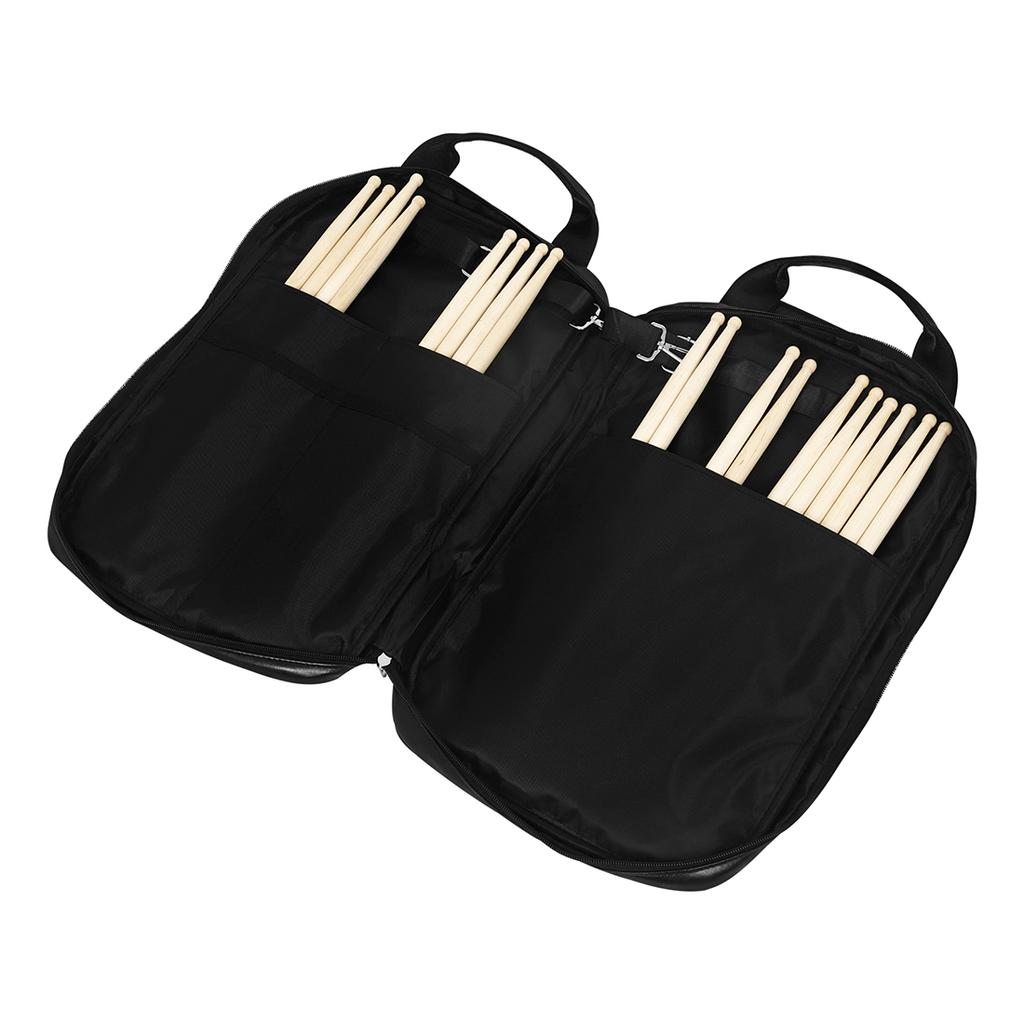 IRIN Drum Stick Storage Bag Leather Drumstick Case Portable Foldable Drumsticks Backpack Percussion Instruments Accessories