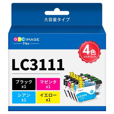 GPC Image Flex Brother Ink Lc3111 4 Color Set LC3111 Can Be Used with Genuine Brother Compatible Ink Cartridge LC3111 LC3111BK Printer Ink J572N J577N