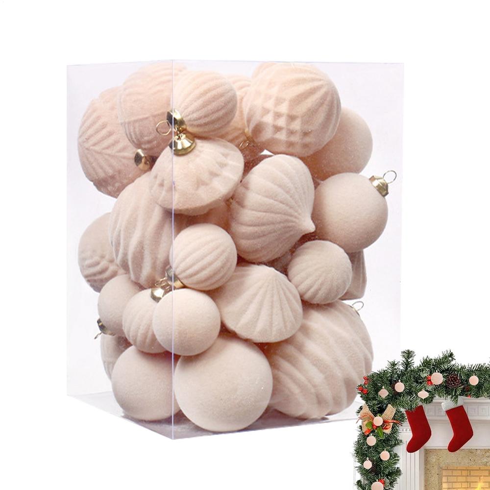 

Christmas Tree Balls 35 Pieces Shatterproof Pendant Party Supplies Shatterproof Balls Christmas Tree Ornaments For Wall Window Others