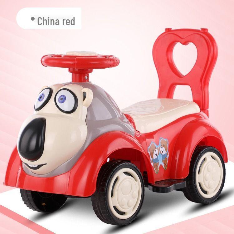 Children's Four-Wheel Swing Car Scooter with Music, Suitable for Ages 1-6