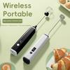 USB Rechargeable Electric Milk Frother Wireless Handheld Coffee Mixer Milk Foam Maker  Kitchen Use