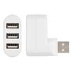 USB Hubs Ports USB 2.0 Mini Rotate Splitter Adapter Hub for PC Notebook Laptop Mac White