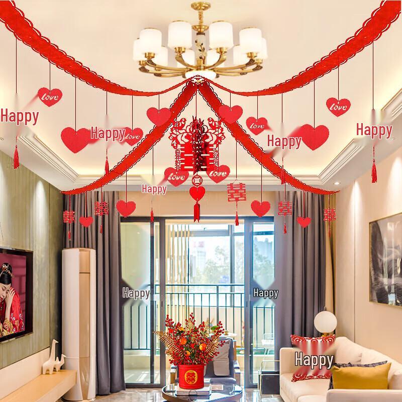 Shicai Wedding Room Ceiling Decoration Set