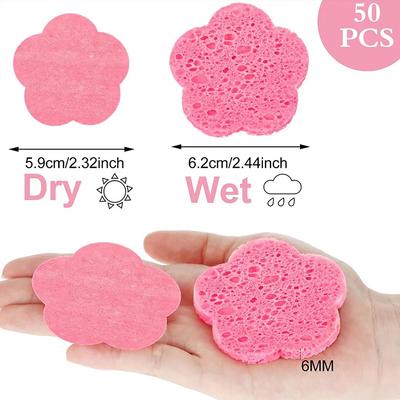 20PCS/Box Compressed Facial Sponge for Cosmetic Hydrotherapy Ideal for Daily Cleansing Makeup Removal and Exfoliation