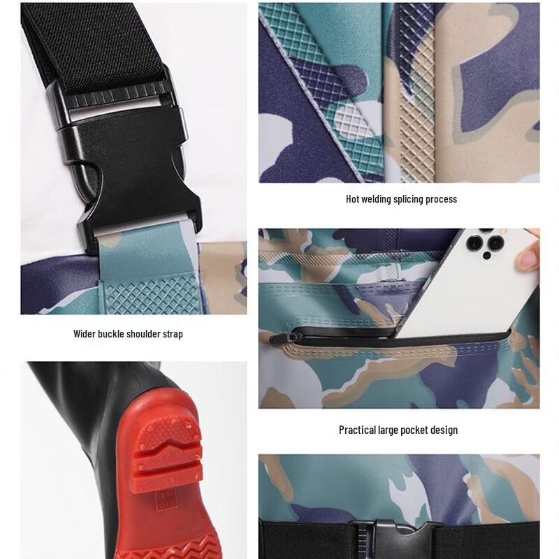 Waders Impermeabili da Pesca da Uomo Yududuo con Stivali Integrati