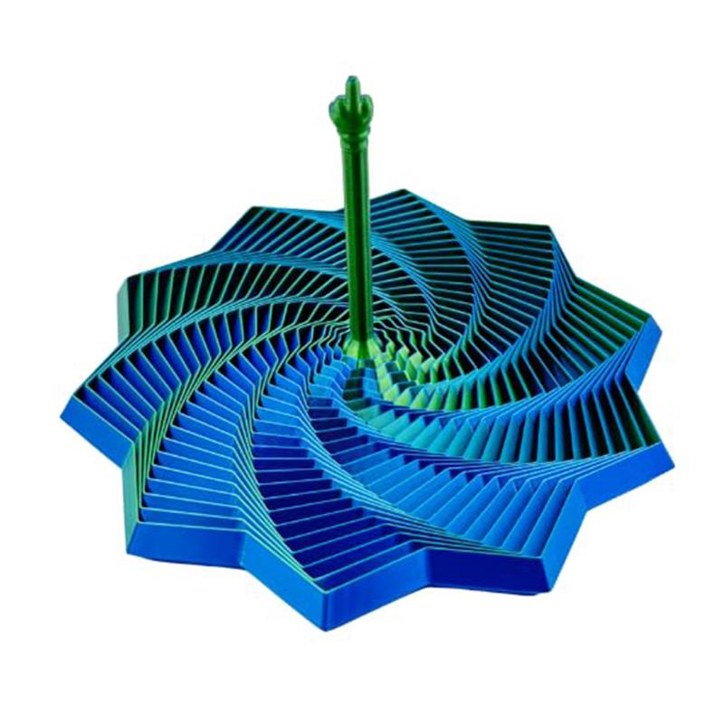 Gwiazdka Fidget 3D, Transformowalna Zabawka na Stres na Palce z Uchwytem Pokrętłowym Dla Dorosłych i Dzieci, 11 cm