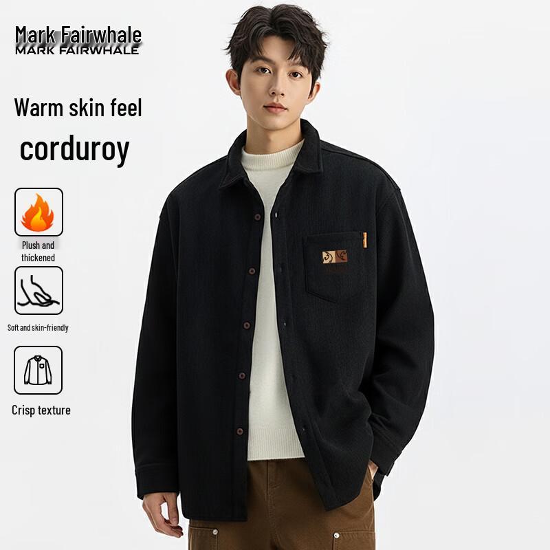 Mark Fairwhale Men s Fleece-Lined Corduroy Shirt 4XL