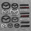 Front Grille Emblem Trunk Badge Hood Rear Logos for Mazda MX5 ND NC Miata High Gloss Black Auto Emblems Front GrillBoot BadgeSet