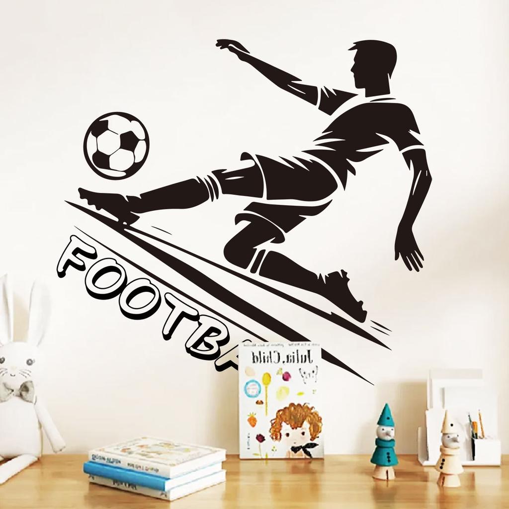World Cup Football Soccer Wall Sticker Self-Adhesive Removable for Home Party Room Fan Sports Decor