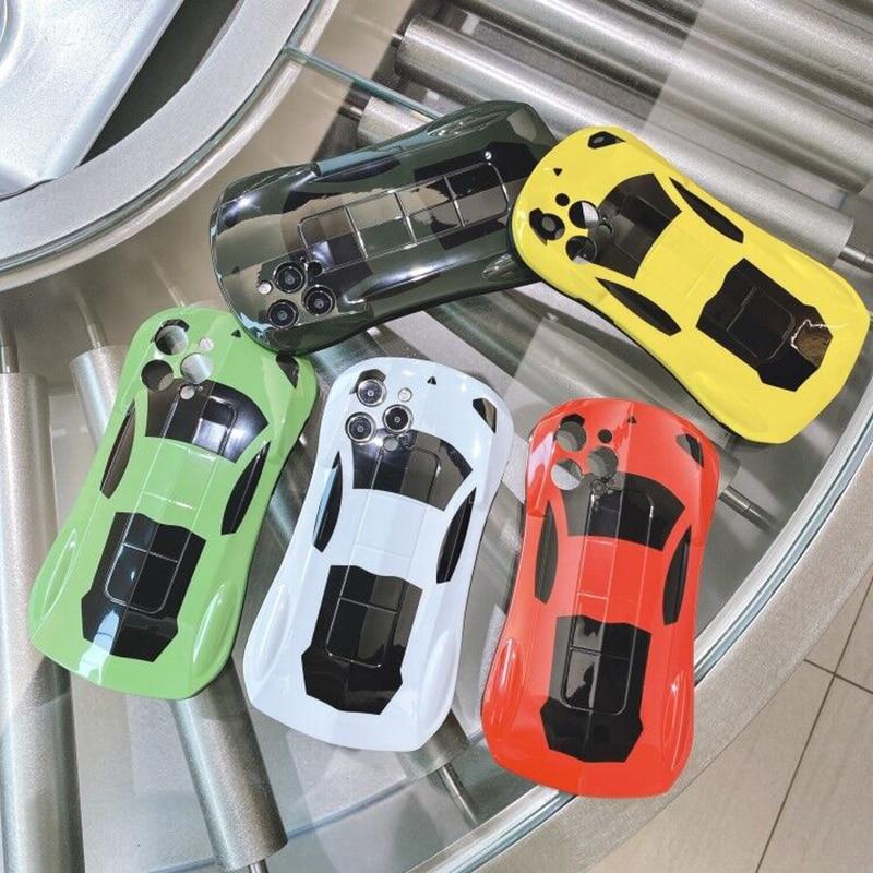 

Роскошный 3D чехол для телефона со спортивным автомобилем для iPhone 13 12 Pro Max 11 X XS XR 7 8 Plus SE 2020, жесткий модный чехол с изображением суперкара для мужчин и мальчиков