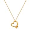 Plain Ring Love Furnace Real Gold Cold Necklace Female Collarbone Chain With Jewelry