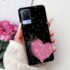 For Vivo V21 4G Case V2066 V2108 New Luxury Flowers Painted Cover Soft Slim Phone Case For Vivo V21e V2061 V 21 VivoV21 e Fundas