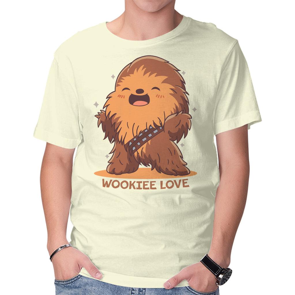Unisex Crew Neck T-Shirt Wookie Love Graphic Short Sleeve Casual Tee