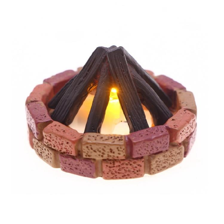 

Warm Glow Miniature Campfire Easy Magnetic Installation Safe For Childrens Dollhouses 1
