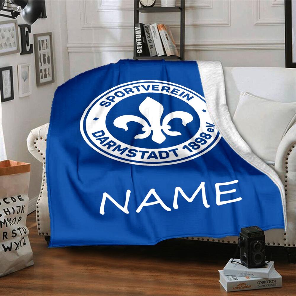 Custom Name Real Madrid Crest blanket for Couch & Bed, Plush Cozy Fuzzy Blanket Super Soft & Warm Blankets for Fall and Winter. 0908264