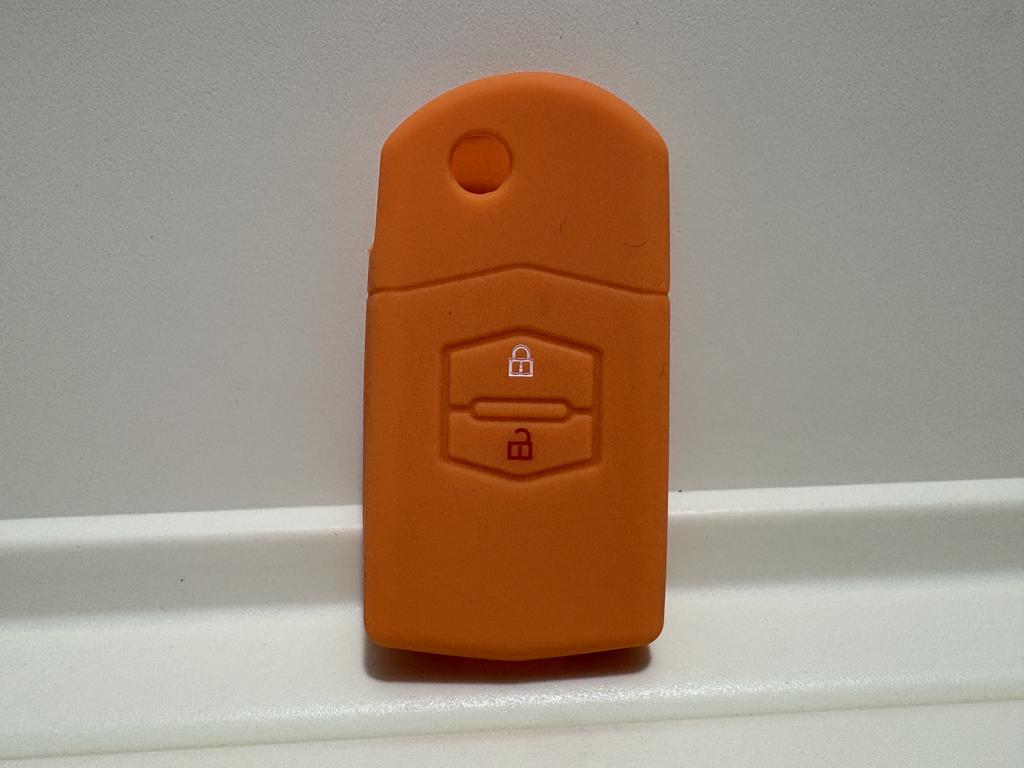 Pusakieyy Of New Replacement Soft Silicone Case Fob Cover For Mazda 2 3 5 6 Cx5 2 Buttons Remote Key Fob Shell Blank Holder