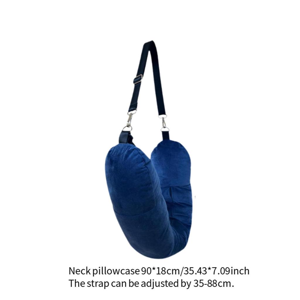 Travel Neck Pillow Case Cover Rest Cushion Adjustable Packable Efficient Storage Storage Bag for Travel Essentials Extra Luggage