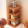 Stackable Wood Book Shelf 2/3/4 Tier Standing Cosmetic Holder Stable Countertop Organizer  Office