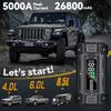26800mAh 5000A Car Jump Starter Power Bank 12V Portable Car Battery Booster Charger Starting Device Petrol Diesel Car Starter