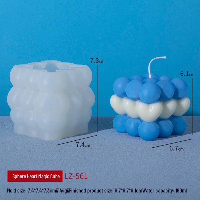 

Силиконовая форма для ароматерапевтической свечи и диффузора Sanshin - сувенирный орнамент «Магический кубик» сделай сам