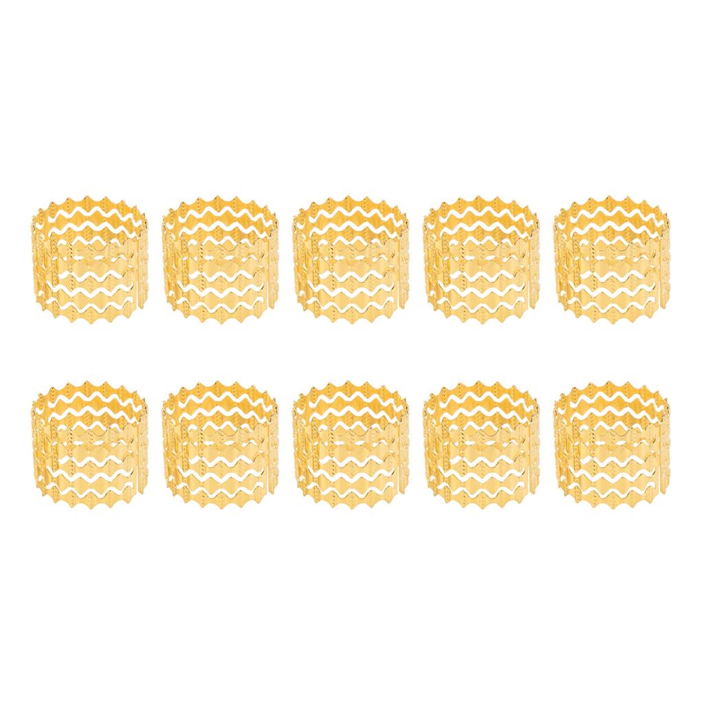 10pcs Napkin Rings Metal Napkin Ring Holder for Wedding Receptions Dinner Holiday Parties Family
