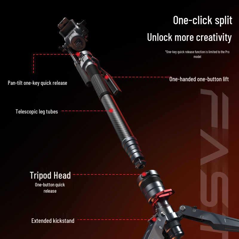 Smog Carbon Shadow Pro Carbon Fiber Monopod with Hydraulic Head and Quick Release System