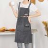 Grembiule da Cucina Antiolio Senza Maniche Cotone Tasca Grande Grembiule con Panno per Mani Accessori BBQ
