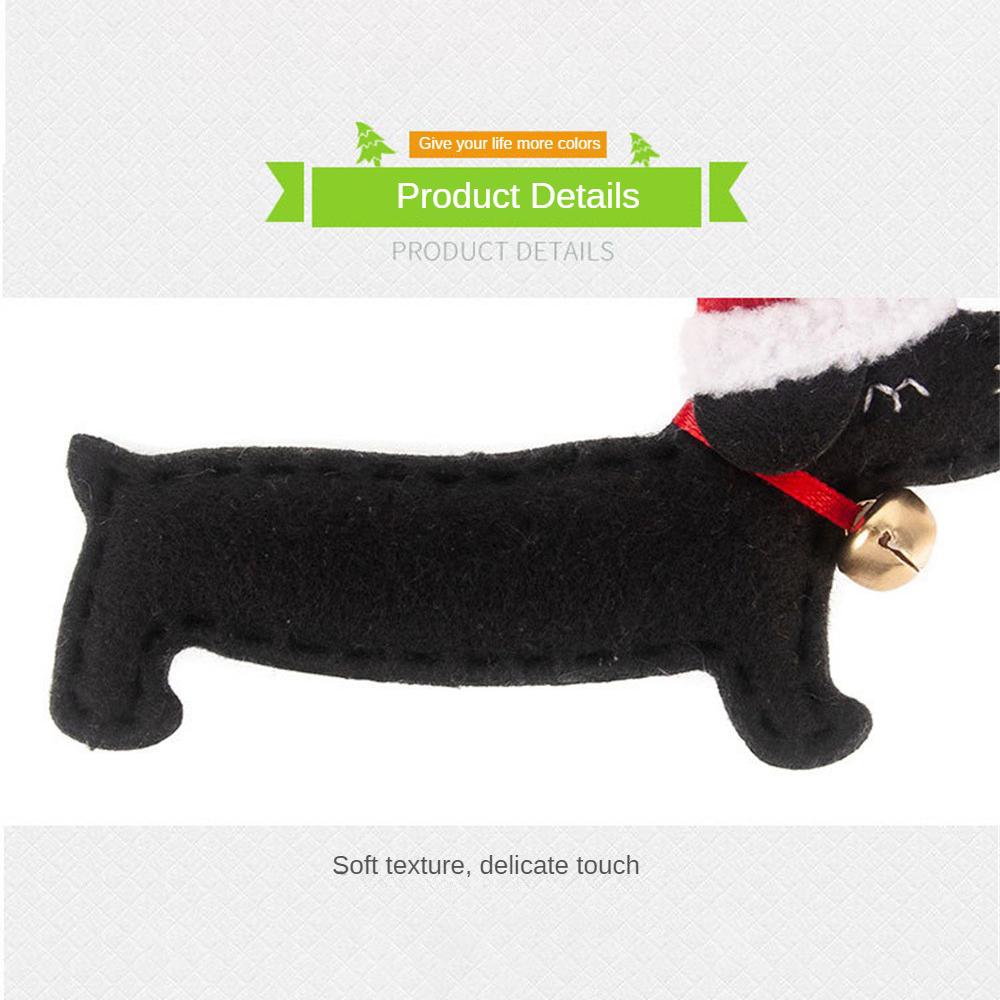 Přívěsek na Vánoční Stromeček, Roztomilý Přívěsek Jezevčíka, Nádherné detaily, Snadno se zavěsí, Není snadné Spadnout, Ozdobte Vánoce