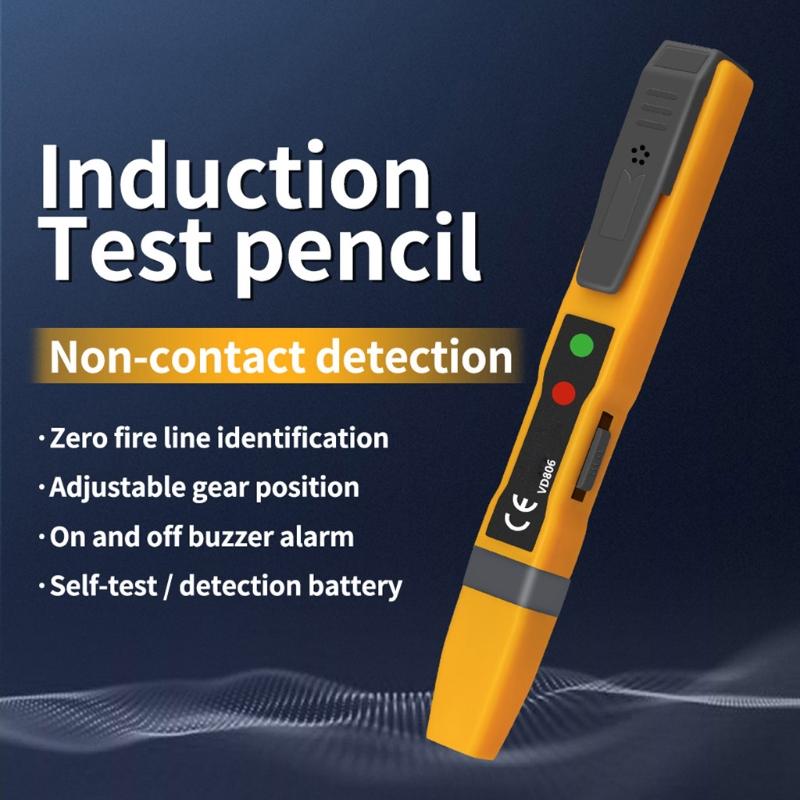 Sound Light AC/for DC Voltage Detector Electric Non-contact Pen Tester Continuity Battery Test Pencil VD806