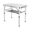 Folding Camping Table Height Adjustment Portable Pinic Table Aluminum Alloy with S Hooks for Outdoor