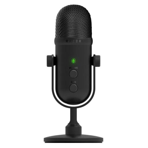 Razer Seiren V2 Pro 30mm Dynamic USB Microphone with Noise-Blocking High-Pass Filter, Analog Gain Limiter, Microphone Monitoring, Volume/Gain/Mute But