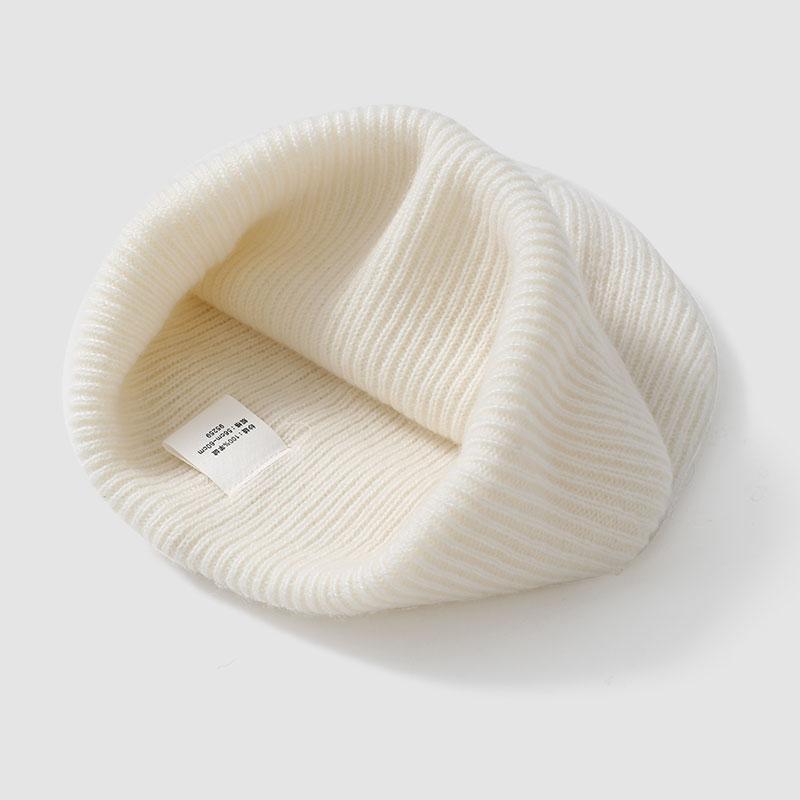 100% Cashmere Autumn Winter Warm Cycling Skull Cap Party Thick Travel and Shopping Beanie Hat for Women