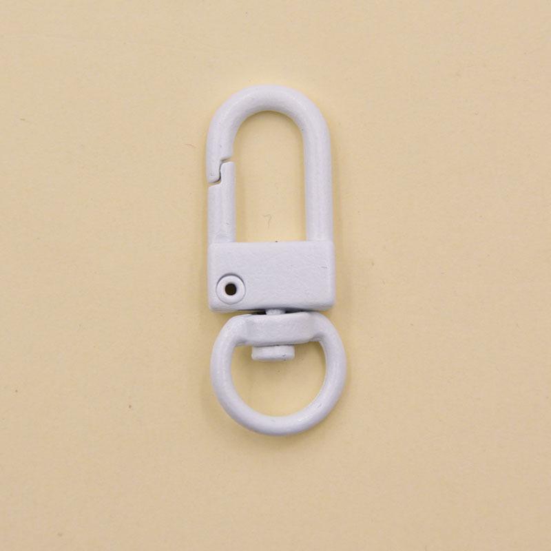 Korean Style Colorful 8-Shaped Metal Dog Snap Buckle Keychain DIY Jewelry Accessory