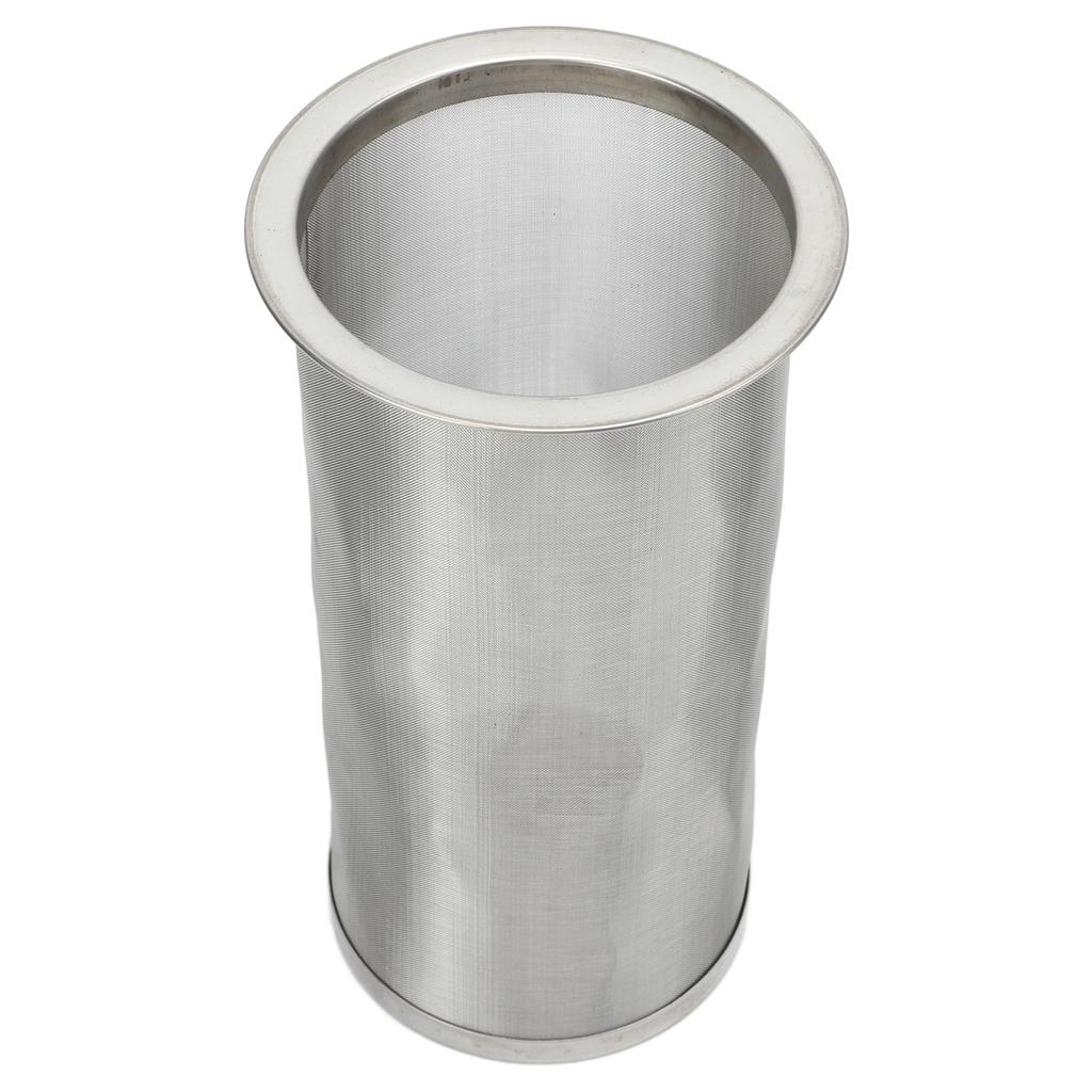 Cold Brew Coffee Filter Stainless Steel Reusable Wide Mouth Mesh Cylindrical Filter with White Gasket for Tea