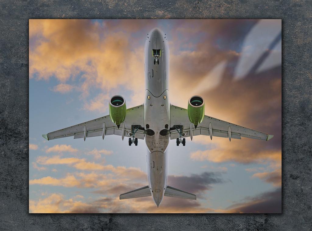 SZKLANA DESKA DO KROJENIA 40x30 SAMOLOT