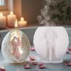 Candle Mold,Wing Couple Candle Silicone Mold for Candle Making,Diys Resin Crafts Mold for Aromatherapys Candle,Soap
