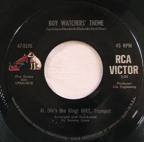 

7inch Record AL HIRT - Boy Watchers Theme 479106 RCA Victor 1967 US Soul/Funk Used