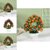 Plastic Heartshaped Fruit Bonsai 42 Piece Artificial Plant For Photography Prop