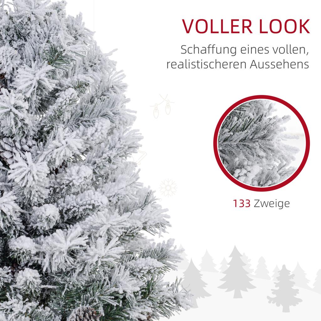 3ft Snowy Tabletop Christmas Tree, with LED Lights